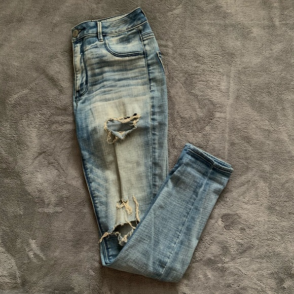 Vintage Ripped Sky High 4-way Stretch Skinny Jeans - Picture 3 of 6